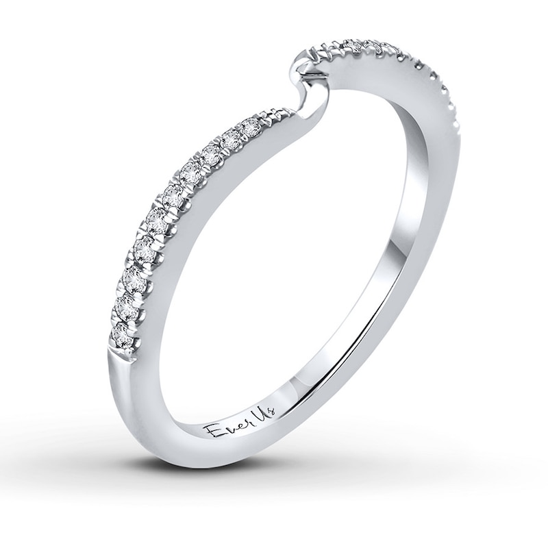 Main Image 2 of Previously Owned Ever Us Diamond Band 1/8 ct tw Round-cut 14K White Gold