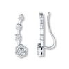 Thumbnail Image 0 of Previously Owned Earring Climbers 1/20 ct tw Diamonds Sterling Silver