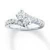 Thumbnail Image 1 of Previously Owned Ever Us Diamond Ring 1-1/2 ct tw Round-cut 14K White Gold