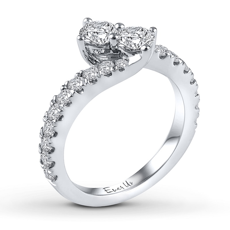 Main Image 2 of Previously Owned Ever Us Diamond Ring 1-1/2 ct tw Round-cut 14K White Gold
