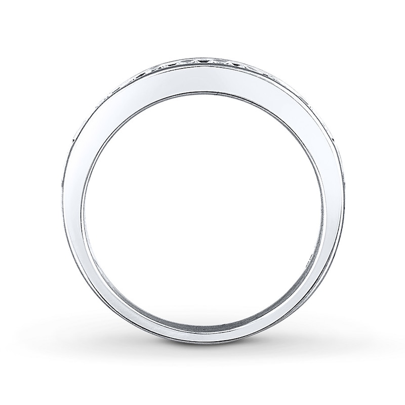 Main Image 2 of Previously Owned Diamond Wedding Band 1/2 ct tw Round-cut 14K White Gold