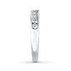 Thumbnail Image 3 of Previously Owned Diamond Wedding Band 1/2 ct tw Round-cut 14K White Gold