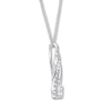 Thumbnail Image 2 of Previously Owned Diamond Necklace 1/2 ct tw 10K White Gold 19"