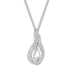 Thumbnail Image 3 of Previously Owned Diamond Necklace 1/2 ct tw 10K White Gold 19"