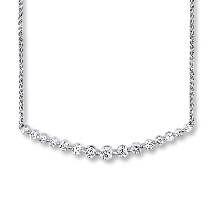 1 carat diamond bar necklace Clearance