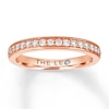 Thumbnail Image 0 of Previously Owned THE LEO Diamond Wedding Band 1/4 ct tw Round-cut 14K Rose Gold
