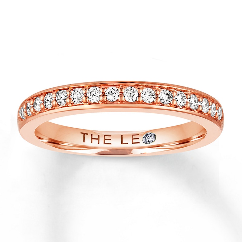 Previously Owned THE LEO Diamond Wedding Band 1/4 ct tw Round-cut 14K Rose  Gold