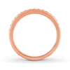 Thumbnail Image 1 of Previously Owned THE LEO Diamond Wedding Band 1/4 ct tw Round-cut 14K Rose Gold