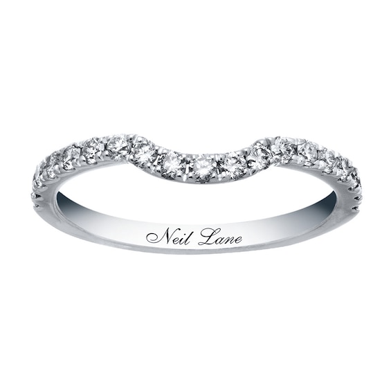 Previously Owned Neil Lane Diamond Wedding Band 3/8 ct tw Round-cut 14K White Gold