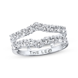 Previously Owned THE LEO Diamond Enhancer Ring 1 ct tw Round-cut 14K White Gold