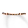 Previously Owned Le Vian Chocolate Diamonds 1/8 ct tw Round-cut Ring 14K Strawberry Gold
