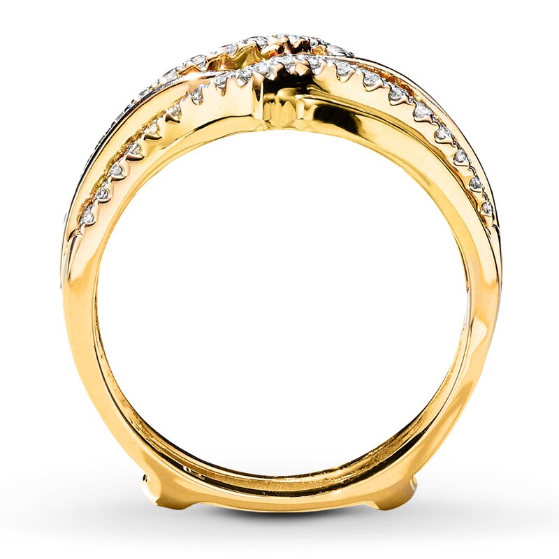 Main Image 2 of Previously Owned Diamond Enhancer Ring 1/4 ct tw Round-cut 14K Yellow Gold Size 10