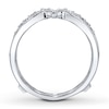 Thumbnail Image 1 of Previously Owned Diamond Enhancer Ring 1/4 ct tw Round-cut 10K White Gold - Size 4.75