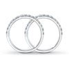 Thumbnail Image 2 of Previously Owned Diamond Wedding Bands 1 ct tw Round-cut 14K White Gold Size 9.5