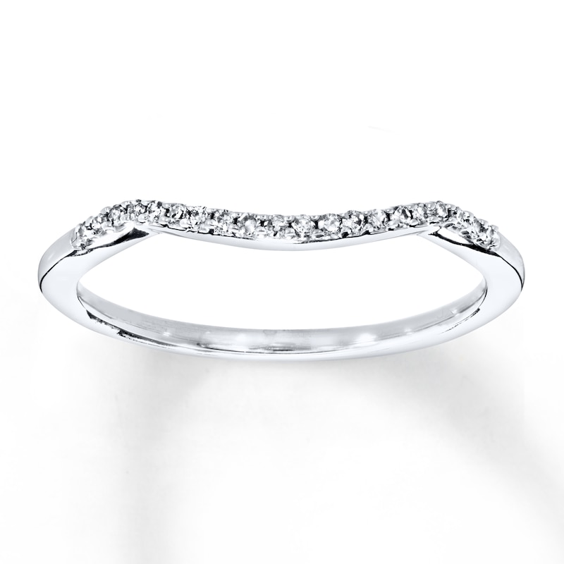 Previously Owned Diamond Wedding Band 1/15 ct tw Round-cut 10K White Gold