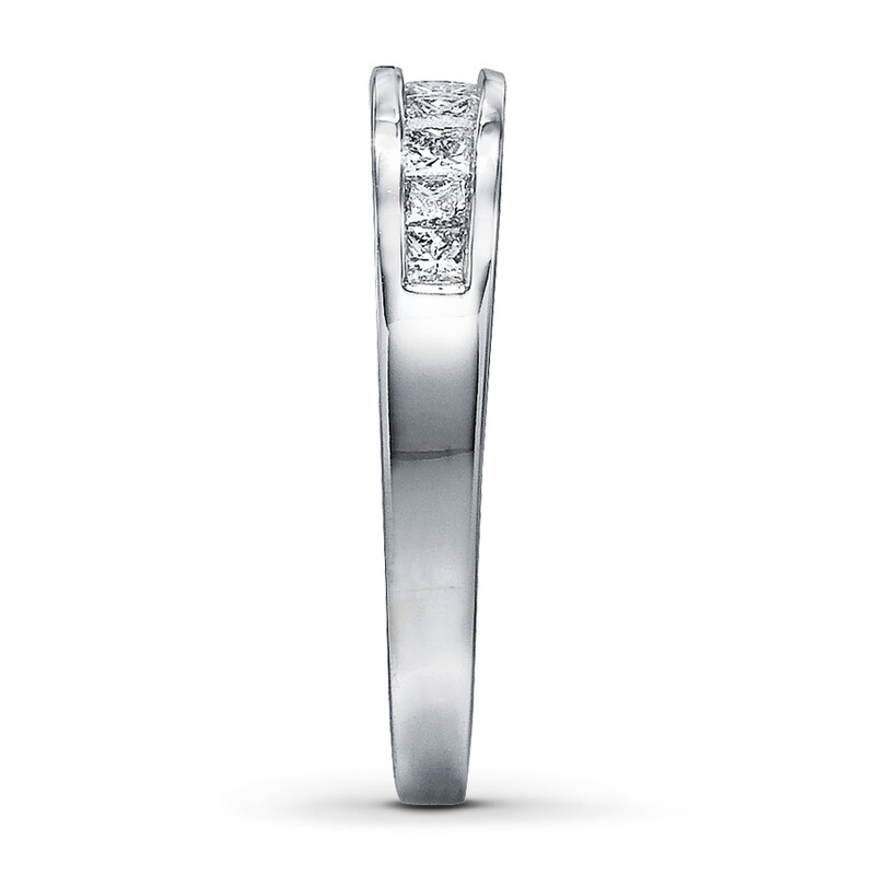 Previously Owned Diamond Anniversary Band 1/2 ct tw Princess-cut 14K White Gold - Size 10.5