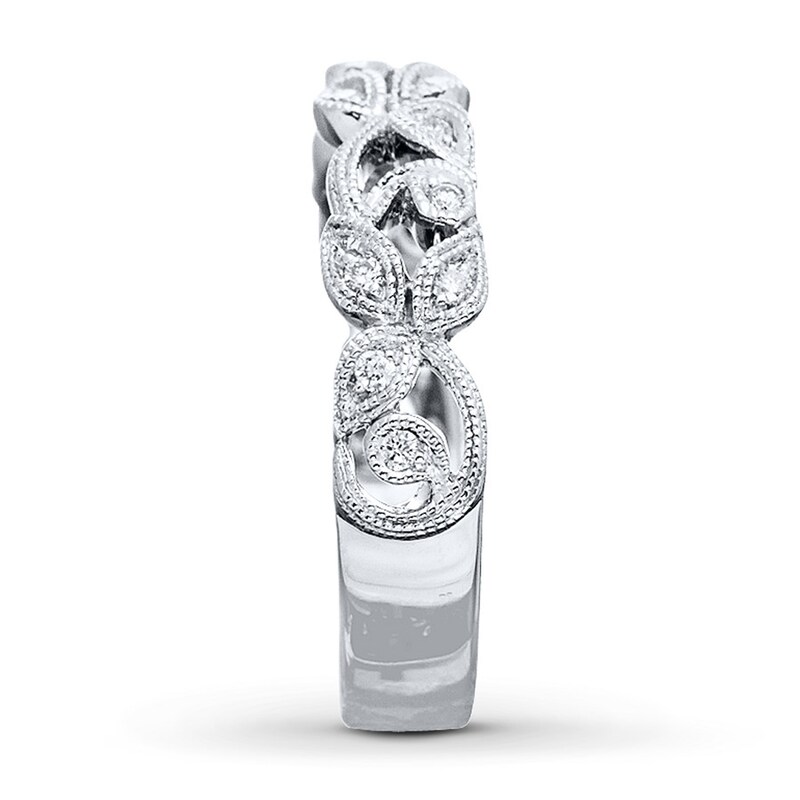 Previously Owned Neil Lane Designs Ring 1/8 ct tw Round-cut Diamonds Sterling Silver - Size 5.5