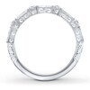 Thumbnail Image 2 of Previously Owned Neil Lane Anniversary Band 1 ct tw Baguette & Round-cut Diamond 14K White Gold Size 9