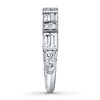 Thumbnail Image 3 of Previously Owned Neil Lane Anniversary Band 1 ct tw Baguette & Round-cut Diamond 14K White Gold Size 9