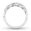 Thumbnail Image 1 of Previously Owned Diamond Anniversary Band 1/3 ct tw Round-cut 14K White Gold - Size 4