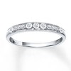 Thumbnail Image 1 of Previously Owned Stackable Diamond Ring 1/10 ct tw Round-cut 10K White Gold Size 4