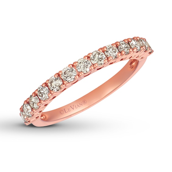 Previously Owned Le Vian Diamond Ring 5/8 ct tw Round-cut 14K Strawberry Gold Size 9