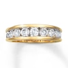 Thumbnail Image 1 of Previously Owned Wedding Band 1-1/5 ct tw Round-cut Diamonds 14K Yellow Gold - Size 10.25