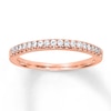Thumbnail Image 1 of Previously Owned Diamond Wedding Band 1/5 ct tw Round-cut 14K Rose Gold Size 9