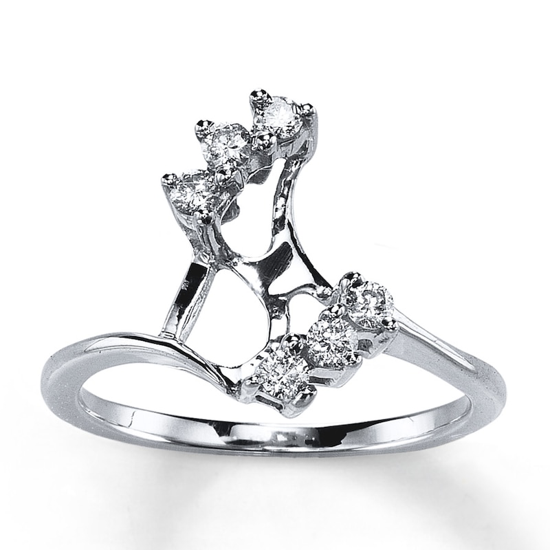 Main Image 1 of Previously Owned Diamond Wedding Band 1/4 ct tw Round-cut 14K Gold Size 5