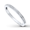Thumbnail Image 1 of Previously Owned Diamond Wedding Band 1/15 ct tw Round-cut 14K White Gold Size 9.5
