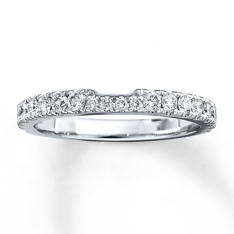 Main Image 1 of Previously Owned Neil Lane Wedding Band 1/2 ct tw Round-cut Diamonds 14K White Gold Size 4.5