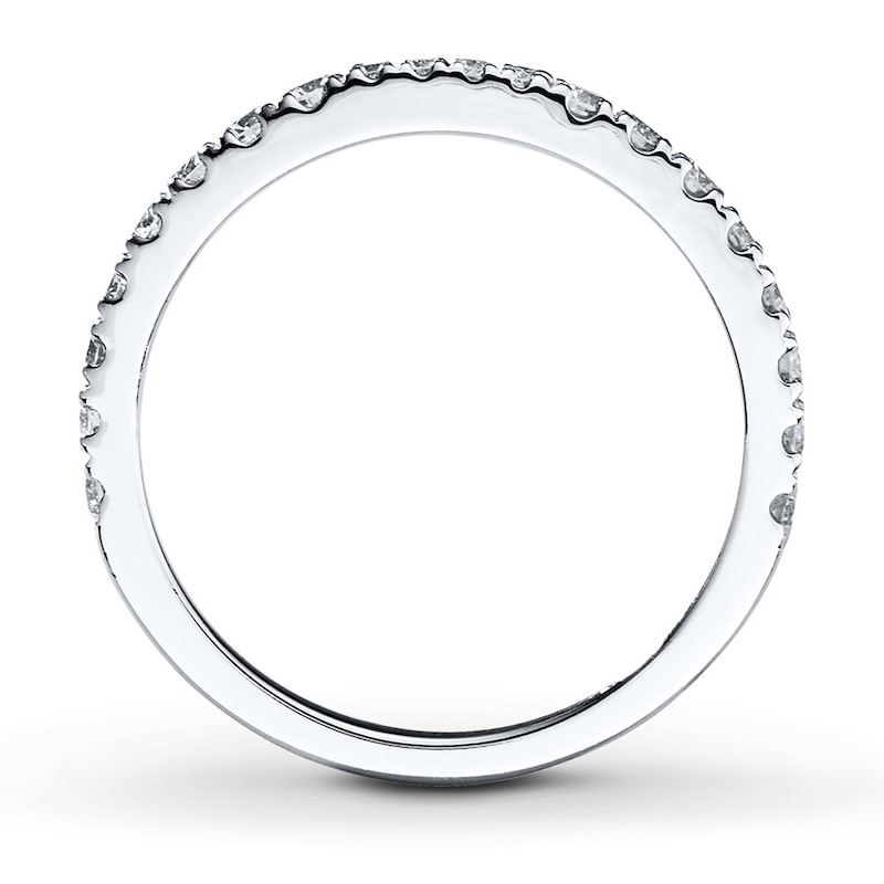 Main Image 2 of Previously Owned Neil Lane Wedding Band 1/2 ct tw Round-cut Diamonds 14K White Gold Size 4.5