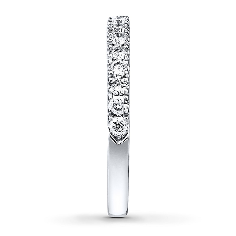 Main Image 3 of Previously Owned Neil Lane Wedding Band 1/2 ct tw Round-cut Diamonds 14K White Gold Size 4.5