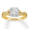 Thumbnail Image 1 of Previously Owned Neil Lane Diamond Engagement Ring 1-1/8 ct tw Round-cut 14K Two-Tone Gold Size 4.75