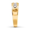 Thumbnail Image 2 of Previously Owned Men's Wedding Band 1/4 ct tw Diamonds 10K Yellow Gold - Size 6.5