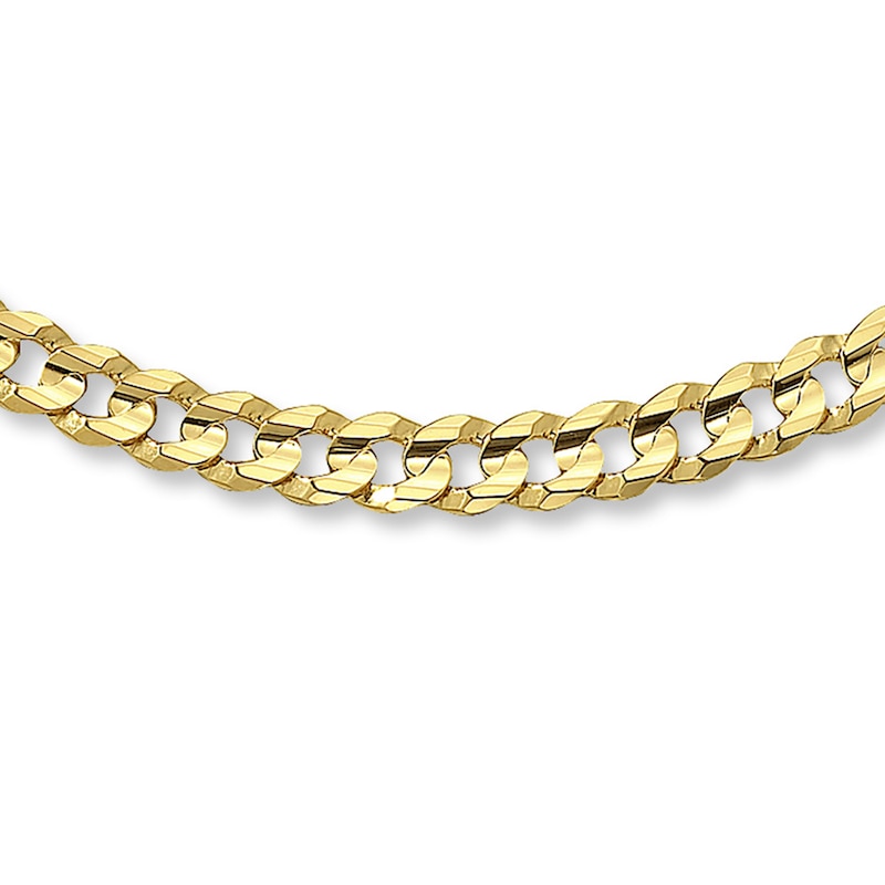 Main Image 1 of Previously Owned Curb Link Chain Solid 10K Yellow Gold 22" Length