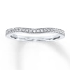 Thumbnail Image 1 of Previously Owned Diamond Wedding Band 1/8 ct tw Round-cut 14K White Gold