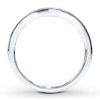 Thumbnail Image 2 of Previously Owned Diamond Wedding Band 1/8 ct tw Round-cut 14K White Gold