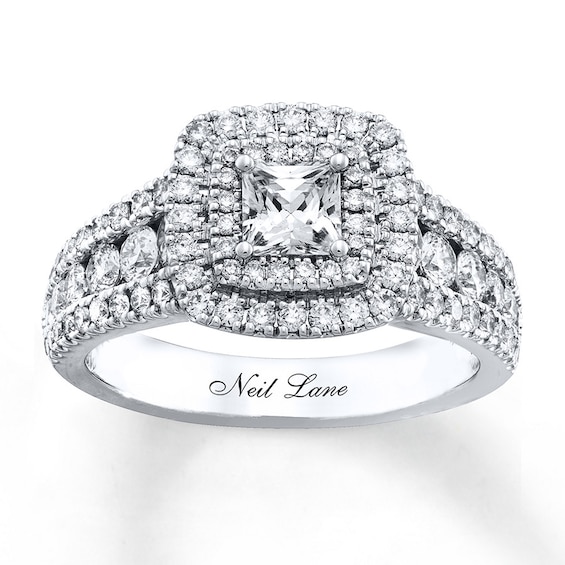 Previously Owned Neil Lane Diamond Engagement Ring 1-3/4 ct tw 14K White Gold