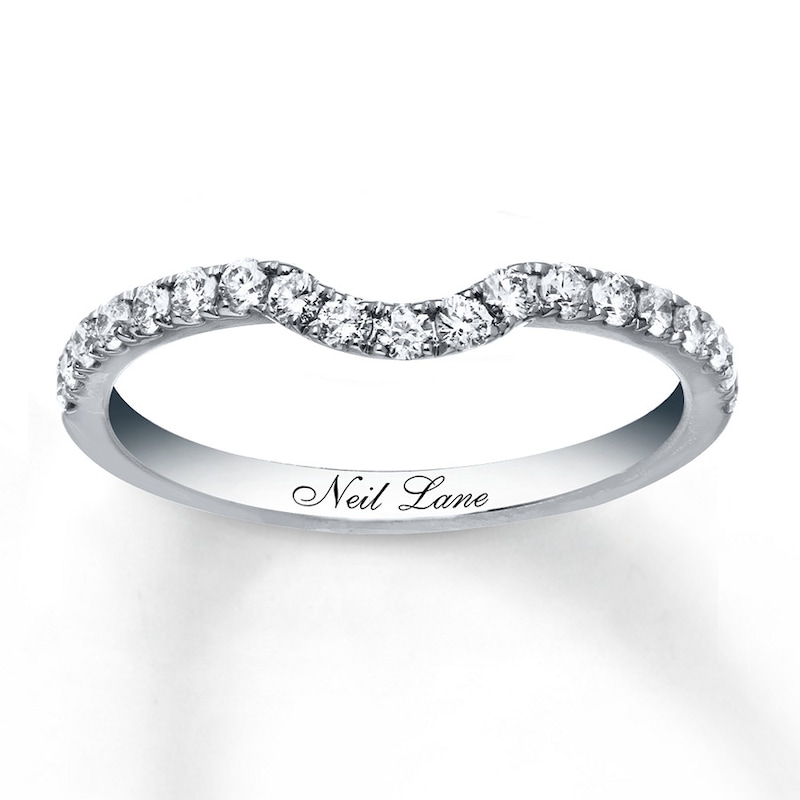 Main Image 1 of Previously Owned Neil Lane Wedding Band 3/8 ct tw Round-cut Diamonds 14K White Gold