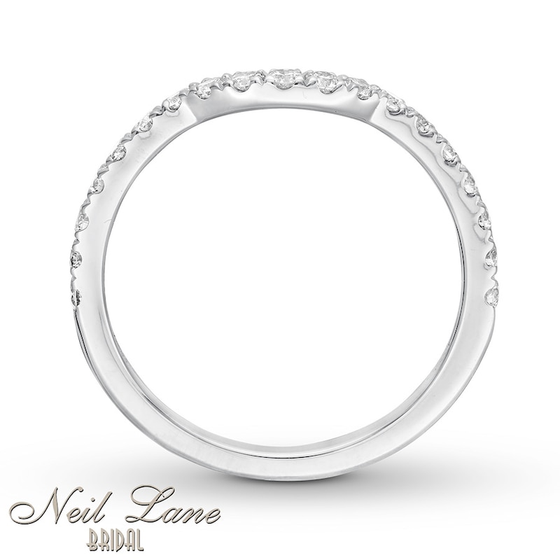 Main Image 2 of Previously Owned Neil Lane Wedding Band 3/8 ct tw Round-cut Diamonds 14K White Gold Size 5.5