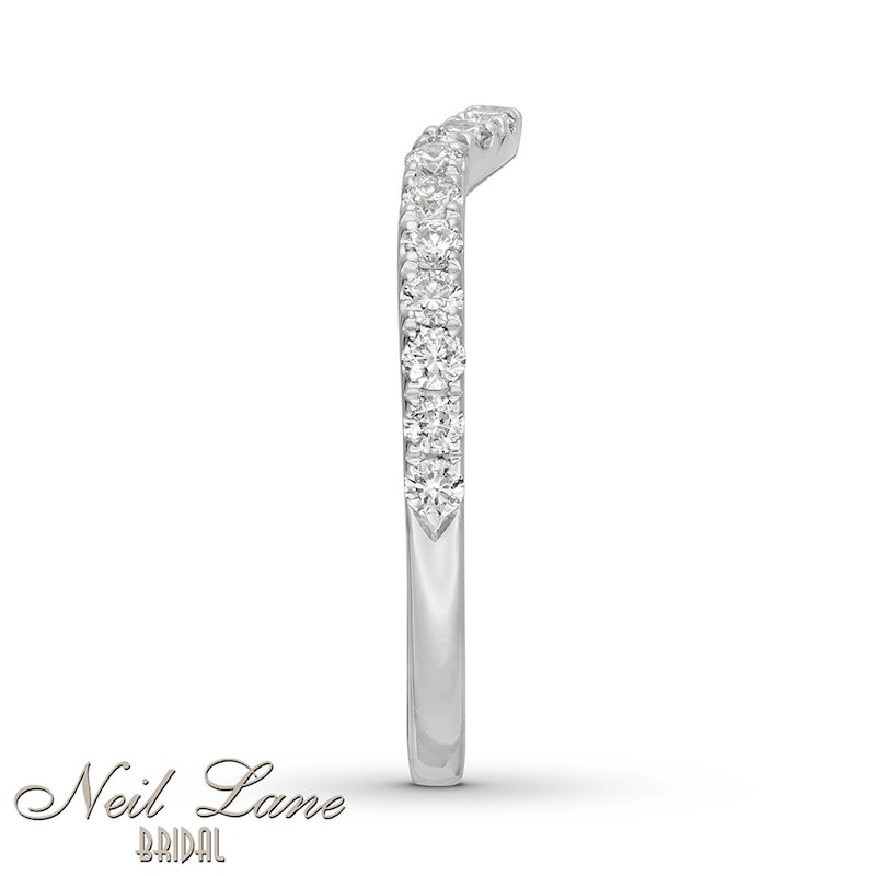 Main Image 3 of Previously Owned Neil Lane Wedding Band 3/8 ct tw Round-cut Diamonds 14K White Gold Size 5.5
