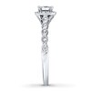 Thumbnail Image 3 of Previously Owned Neil Lane Bridal Diamond Ring 3/4 ct tw Princess & Round-cut 14K White Gold
