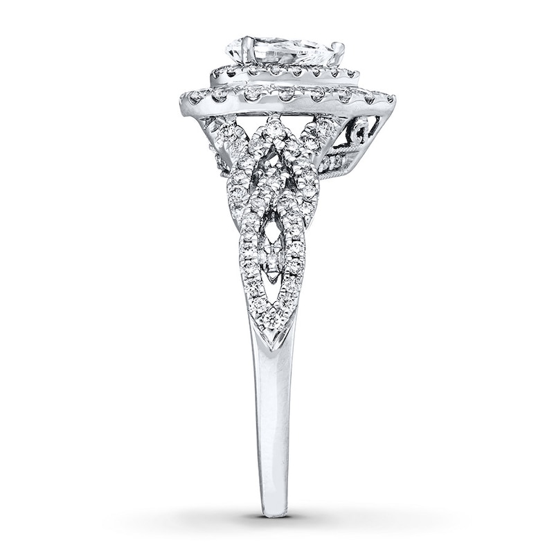 Main Image 3 of Previously Owned Neil Lane Ring 7/8 ct tw Pear & Round-cut Diamonds 14K Gold