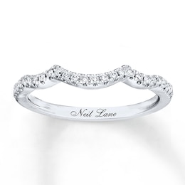Previously Owned Neil Lane Bridal Wedding Band 1/6 ct tw Round-cut Diamonds 14K White Gold