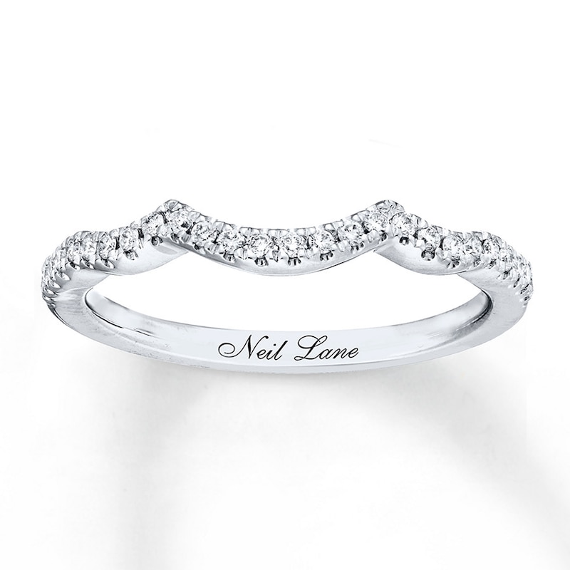 Previously Owned Neil Lane Bridal Wedding Band 1/6 ct tw Round-cut Diamonds 14K White Gold