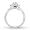 Thumbnail Image 1 of Previously Owned Neil Lane Diamond Engagement Ring 5/8 ct tw Oval & Round-cut 14K White Gold