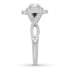 Thumbnail Image 2 of Previously Owned Neil Lane Diamond Engagement Ring 5/8 ct tw Oval & Round-cut 14K White Gold