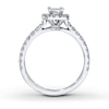 Thumbnail Image 2 of Previously Owned Neil Lane Engagement Ring 7/8 ct tw Princess & Round-cut Diamonds 14K White Gold - Size 4.5