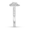 Thumbnail Image 3 of Previously Owned Diamond Engagement Ring 1/2 ct tw Pear & Round-cut 14K White Gold